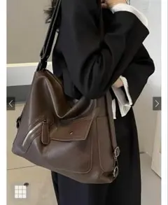 GRL 2Wayレザーショルダーバッグ[tr899] ブラウン