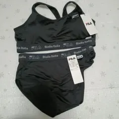 FILA ブラック ブラジャーショーツセットＬ