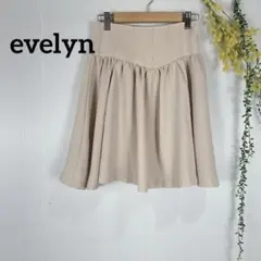 evelyn エブリン　スカート　ミニスカート　ベージュピンク　F チャック