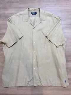 Polo Ralph CALDWELL キューバ 開襟 ホワイト リネン L 麻 - メルカリ