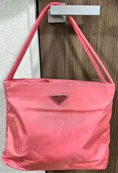 PRADA MILANO　6242 サーモンピンク トートバッグ