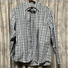 チェックシャツ レトロ メンズ L ADAMSON HOMME 長袖シャツ