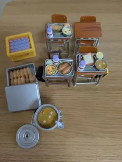 ミニチュア 学校給食セット