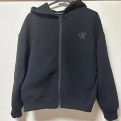 ラブトキクス　ブラック フード付き ジップアップパーカー
