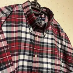 メンズ チェック シャツ 赤