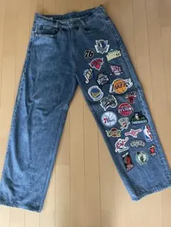 リーバイスLevi's501USA製パイクPIKE一点物リメイクデニムW36希少