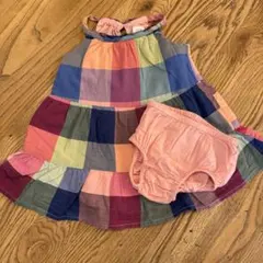 baby GAP チェック柄ワンピース 12-18ヶ月
