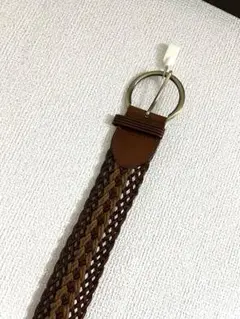 アーモワールカプリス メッシュベルト 茶 太幅