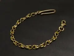 純銀メッキ燻し磨き仕上げウォレットチェーン(S字カン鋳物ラージサイズ