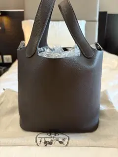 HERMES ピコタン18 エベンヌ トリオン ゴールド金具 g刻印 - メルカリ