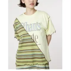 RODEO CROWNS マルチボーダードッキングTシャツ コットン　フリーのサムネイル