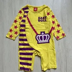 BABYDOLL イエロー ロンパース 80cm