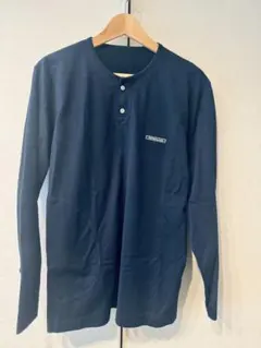 PAPAS & SONS ネイビー ヘンリーネックカットソーのサムネイル