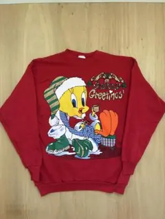 【90s】ルーニーテューンズ　Tweety スウェット