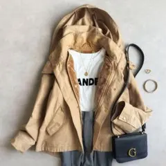 美品▲ビューティ&ユースユナイテッドアローズ//グログランライナーフードブルゾン