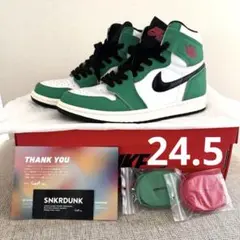 極美品 22.5㎝◎NIKE ナイキ AJ1エアジョーダン1 ラッキーグリーン NIKE AIR JORDAN 1 RETRO HIGH OG 