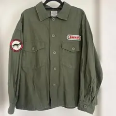 RODEO CROWNS オリーブ色 コットンボタンシャツジャケットのサムネイル