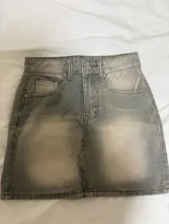 グレー デニム タイトスカート
