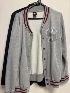 STUSSY グレー カーディガン Mサイズのサムネイル