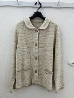 新品タグなし　CROCODILE 長袖 カーディガン ベージュ Lのサムネイル