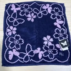 신품 미사용 HANAE MORI タオルハンカチ 桜柄