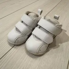 美品　ASICS アシックス　ベビー　シューズ ホワイト 星柄