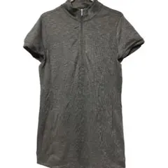 半袖ミニワンピース 【Ｌ】ブラック ワンピース チャック付き ヴィンテージ