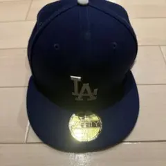NEW ERA 59FIFTY LAキャップ ネイビー 7 5/8