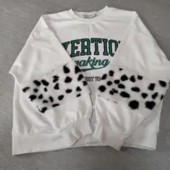 EXERTION ドット柄ファートレーナー 140cm