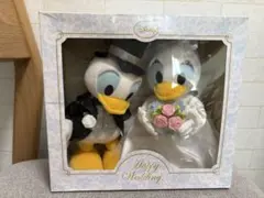 【美品】ディズニー ドナルド&デイジー ウェディングドール