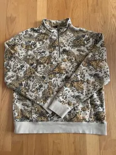 【大人気】HUF レオパード柄 ハーフジップ スウェット