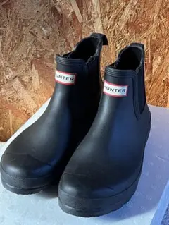 HUNTER チェルシー レインブーツ ブラック