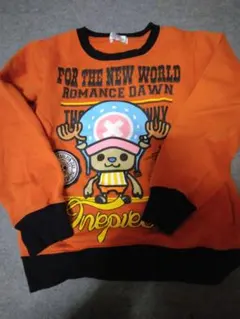 チョッパー プリント トレーナー オレンジ