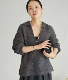 完売品Plage ALPACA MIX BUTTON ニット