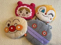 アンパンマン 顔型クッションまとめ売り　ドキンちゃんだだんだん赤ちゃんまん