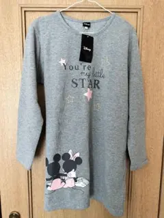 Disney ミッキー ミニー ルームウェア グレー