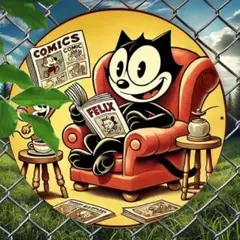 フィリックス・ザ・キャット Felix the Cat ブリキ看板 アメリカ雑貨