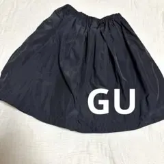 美品　GU 黒　フレアスカート　M