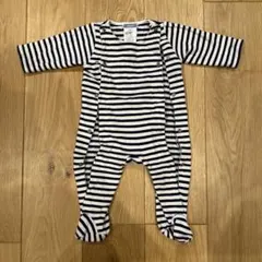 jacadi ストライプロンパース 6month