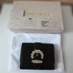 ジミーチュー☆ビジューパイソン本革財布☆三折りのサムネイル