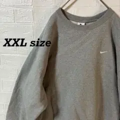 ナイキ　超オーバーサイズ　y2k刺繍ロゴスウェット