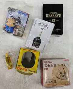 ウイスキーノベルティグッズ　４点セット　ミニチュアボトル　ストラップ　ボールペン