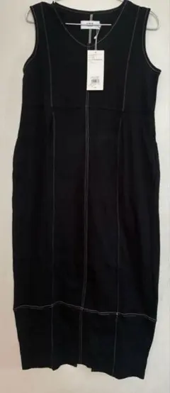 新品タグ付き AZUL BY MOUSSY 配色ステッチ ノースリーブワンピース