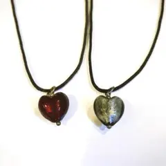 ペンダント ガラス ハート