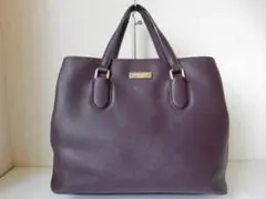 牛革☆kate spade(ケイト・スペード)☆ハンドバッグ　ダークパープル