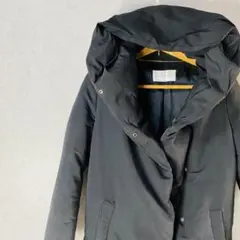 ABAHOUSE フード付きブラックダウンジャケット　38サイズ