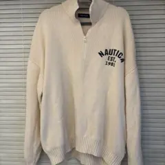 Nautica ベージュ　セーターのサムネイル
