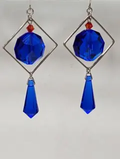 【ブルー】オリジナルピアス