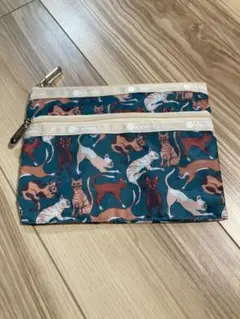 LeSportsac レスポートサック　ポーチ　猫柄
