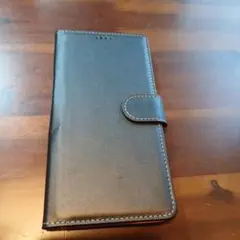 iPhone 11 Pro Max手帳型ケース ブラック オレンジ内側